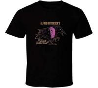 JUNKOU Alfred Hitchcock The Bird 1 Mens T Shirt Black XXL