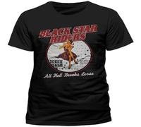 JUNKOU Black Star Riders All Hell Breaks Loose Men's T Shirt Black L