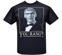 JUNKOU Ccu Mens T Shirt You Rang Lurch Addams Family Goth Horror Monster Black M