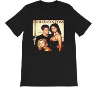 JUNKOU Cruel Intentions Movie Calssic Dark Love 90s TV Show Film Cinema Funny Gift for Men Black S