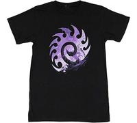 JUNKOU FFE Starcraft II Zerg Silhouette Men's Short SleeveTee Shirt Black 3XL