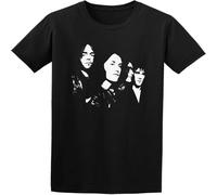 JUNKOU Men's The Kinks Cotton T Shirt Casual Graphic Tops Black 3XL