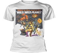 JUNKOU Men's Wild Wild Planet Wild Wild Planet T-Shirt White 3XL