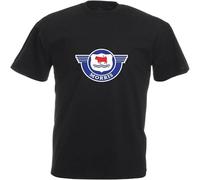 JUNKOU Morris T-Shirt Minor British Leyland Car Enthusiast Various Black L