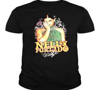 JUNKOU Nelly Furtado Album Shirt Gift Funny T-Shirt Black M