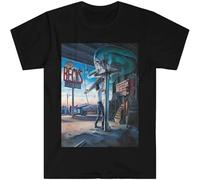 JUNKOU Soft Cotton Mens T-Shirt Jeff Beck Guitar Shop Black XL