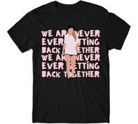 JUNKOU T Shirt Getting Back Together Fit Casual Graphic Short Sleeve Tops Black M