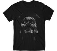 JUNKOU T Shirt I Feel It Coming Fit Casual Graphic Short Sleeve Tops Black S