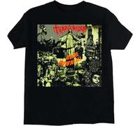 JUNKOU Terrorizer World Downfall T-Shirt Mens Casual Graphic Tops Black XXL