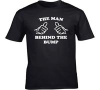 JUNKOU The Man Behind The Bump Unisex Short Sleeve t-Shirt Black L