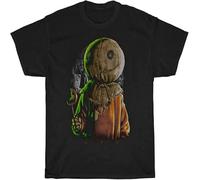 JUNKOU Trick r Treat Sam Movie Horror Men t-Shirt Unisex Cotton Vintage Black XL