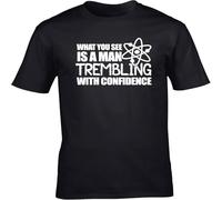 JUNKOU What You See is a Man trembling with Confidence Unisex Short Sleeve t-Shirt Black S