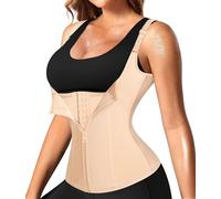 Junlan Femme Gaine Amincissante Ventre Plat Waist Shaper Training Corset Minceur Body Sculptant (Beige, XXXXL)