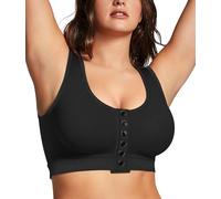 Junlan Soutien-Gorge Postopératoire pour Femme Sport Fermeture Devant sans Armature Brassiere Yoga Rembourrage sous-vêtements