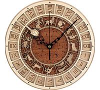 junli Astronomie Astrologie Art 3D en Bois Horloge Murale Vintage Pendaison Temps Moderne Art Design Parfaitement Décoré Cadeau pour Une Utilisation dans La Maison De Bureau Ou De La Cuisine 30 Cm
