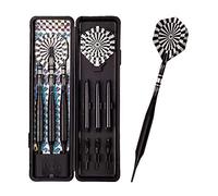 junli Fléchettes Plastique Fléchettes Souples 23 G Professional Safe Dart Embout en Plastique Souple Black Barrel Tige en Aluminium Compétition Formation 3 Pièces