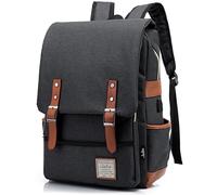 Junlion Business Unisexe Ordinateur Portable Sac À Dos Collège Étudiant École Sac À Dos Voyage Sac À Dos Noir