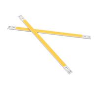 Junluck Bande de LED Blanche/Chaude COB, 2 pièces 1000LM Lampe Ampoule 12-14V 10W COB LED Lampe Bande, pour Bricolage 200x10MM(Warm White 3000K)