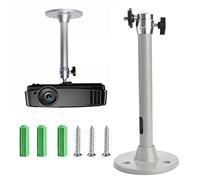 JUNMEIDO Mini support mural pour projecteur en alliage d'aluminium - Support de plafond réglable inclinable et pivotant - Support mural pour mini projecteurs