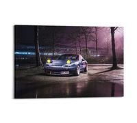 JUNNA JDM Poster de voiture de sport pour Mazda MX-5 Miata voiture de course Peinture décorative sur toile murale et image d'art décoration de chambre familiale 40 x 60 cm