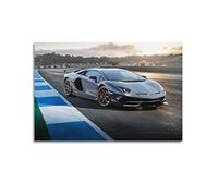 JUNNA Poster Super Car pour Lamborghini Aventador SVJ - Peinture décorative sur toile pour chambre à coucher - 40 x 60 cm