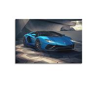 JUNNA Poster Supercar pour Lamborghini Aventador LP780-4 - Peinture décorative sur toile pour chambre à coucher - 30 x 45 cm