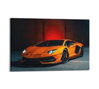 JUNNA Poster Supercar pour Lamborghini Aventador - Peinture décorative sur toile pour chambre à coucher - 40 x 60 cm