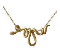 JUNNASALIKER Collier contemporain en forme de serpent embrassé - Chaîne de clavicule, Cuivre