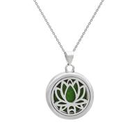 JUNNASALIKER Élégant collier diffuseur de parfum Arbre de vie Chaîne clavicule pour femme tendance