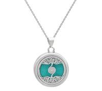 JUNNASALIKER Élégant collier diffuseur de parfum Arbre de vie Chaîne clavicule pour femme tendance