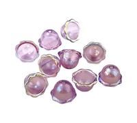JUNNASALIKER Lot de 10 capuchons de perles en acrylique pour la fabrication de bijoux et cloches colorées