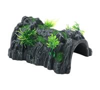 JUNNASALIKER Resines Tortues Cachette Abri Escalade Aquarium Ornements pour Tortues Amphibiens Tortues