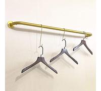 JUNNIU Tringle à vêtements Peinte dorée, présentoir Mural pour vêtements, Porte-vêtements pour Le Stockage de vêtements-Longueur 60 cm, 80 cm, 100 cm, 120 cm (Size : 120cm) Decoration