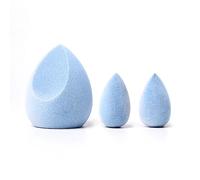 JUNO & Co. Éponge en microfibre, sans latex, technologie double couche, mélangeur de maquillage impeccable pour fond de teint, poudres et crèmes (Velvet Love Bundle)