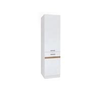 JUNONA Colonne de cuisine 2 Portes-ouverture droite - L 50 x H 196 x P 46 cm - Blanc brillant