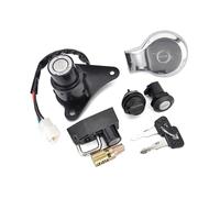 JUNOOS Clé Verrouillage Bouchon Réservoir Carburant Commutateur D'allumage Moto pour Y&amaha XV125 pour Virago 125 1997-2000 XV250 pour Virago 250 1988-2013 Accessoires Moto