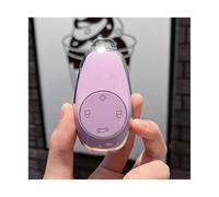 JUNOOS Coque de clé de Voiture Coque De Protection pour Clé De Voiture Accessoire pour Leapmotor pour Leap C11 T03 S01 2021 2022 2023 Accessoire clé Voiture(Silver Style-Purple)