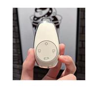 Junoos Coque de clé de Voiture Coque De Protection pour Clé De Voiture Accessoire pour Leapmotor pour Leap C11 T03 S01 2021 2022 2023 Accessoire clé Voiture(Silver Style-White)