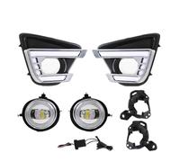JUNOOS Feux De Jour À LED Tricolores Avec Clignotants, Feux Antibrouillard Et Feux De Pare-chocs Avant Pour Mazda CX-5 2012-2016(DRL Light Fog Set)