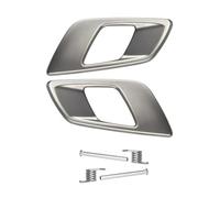 JUNOOS Garniture De Poignée De Porte Intérieure Grise Et Noire Pour Ford Pour Ranger T6 2012-2021 Et Pour Everest 2015-2021(1 Pair Grey)