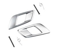 JUNOOS Garniture De Poignée De Porte Intérieure Grise Et Noire Pour Mazda Bt50 2012 2013 2014 2015 2016 2017 2018 2019 2020(1 Piar Silver)