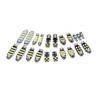 JUNOOS Kit De 23 Ampoules Pour Plafonnier Éclairage Intérieur Éclairage De Porte Et De Coffre Pour X6 E71 2008 2009 2010 2011 2012 2013 2014(Warm White)