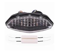 JUNOOS pour Suzuki pour V-Strom DL650 DL1000 2003-2008 Feu Arrière De Moto Clignotants De Frein Éclairage LED Intégré Feu Signalisation(Clear)