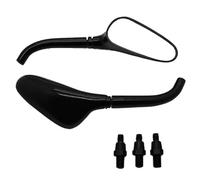 JUNOOS Rétroviseurs De Moto Club De Golf Pour Harley Pour Davidson Pour Road King Pour Classique Rétroviseurs Latéraux (Color : Black mirror)