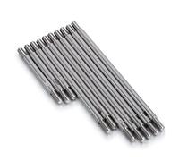 JUNPIY 10 pièces biellette en Acier Inoxydable 324mm empattement Kit Non assemblé 1/10 RC Chenille, for Traxxas, for TRX4 Biellette de Bras de Suspension