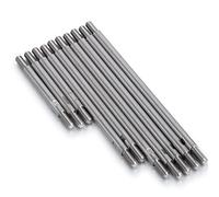 JUNPIY 10 pièces Kit Non assemblé de biellette en Acier Inoxydable 324mm 1/10 RC Voiture sur chenilles, for TRX4 Biellette de Bras de Suspension