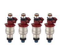 JUNPIY 23250-16160 23209-16160 4 pièces injecteurs de Carburant compatibles avec for 1993-1997 for Toyota, for Corolla, Geo Prizm 1.8L Remplacement de l'injecteur de Carburant