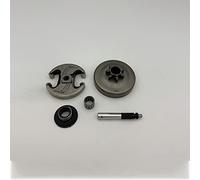 JUNPIY .325" 7T Roulement de tambour d'embrayage Pompe à huile Engrenage à vis sans fin, for Husqvarna, 340 345 445 450, for JONSERED, 2145 2150 Pièces de rechange for tronçonneuse Kit de pompe à huil