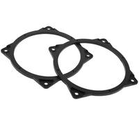 JUNPIY Anneau d'espacement de Haut-Parleur Adaptateur d'espacement de Haut-Parleur Tweeter, for Hyundai, 2006-2021 Étanche Noir 2 Pièces Bague d'espacement pour Haut-Parleur