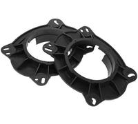 JUNPIY Anneau d'espacement de Haut-Parleur Tweeter Adaptateur d'espacement de Haut-Parleur Voiture, for Toyota, Camry 2006-2017 Portes Avant ABS Noir Étanche Bague d'espacement pour Haut-Parleur